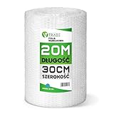 V1 Trade Rollo de Plástico de Burbujas 30cm x 20m – Embalaje de Protección para Paquetes y Envíos – Papel de Burbujas Antigolpes para Uso Doméstico y Oficina