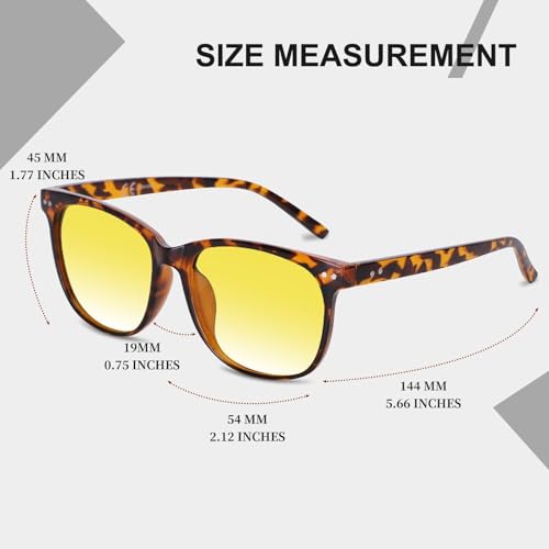 Night Vision Driving Glasses Polarized HD Yellow Tinted Anti Glare Sunglasses for Men and Women3
