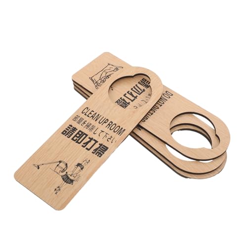 Colgador de puerta de madera de diseño elegante con doble cara de limpieza 2