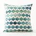 WLLLO Cuscino, Cuscino, Cotone, Lino, Motivo Acquerello, Disegno Astratto Geometrico Foglia, Finestra Battente, Cuscino, Schienale Auto, F