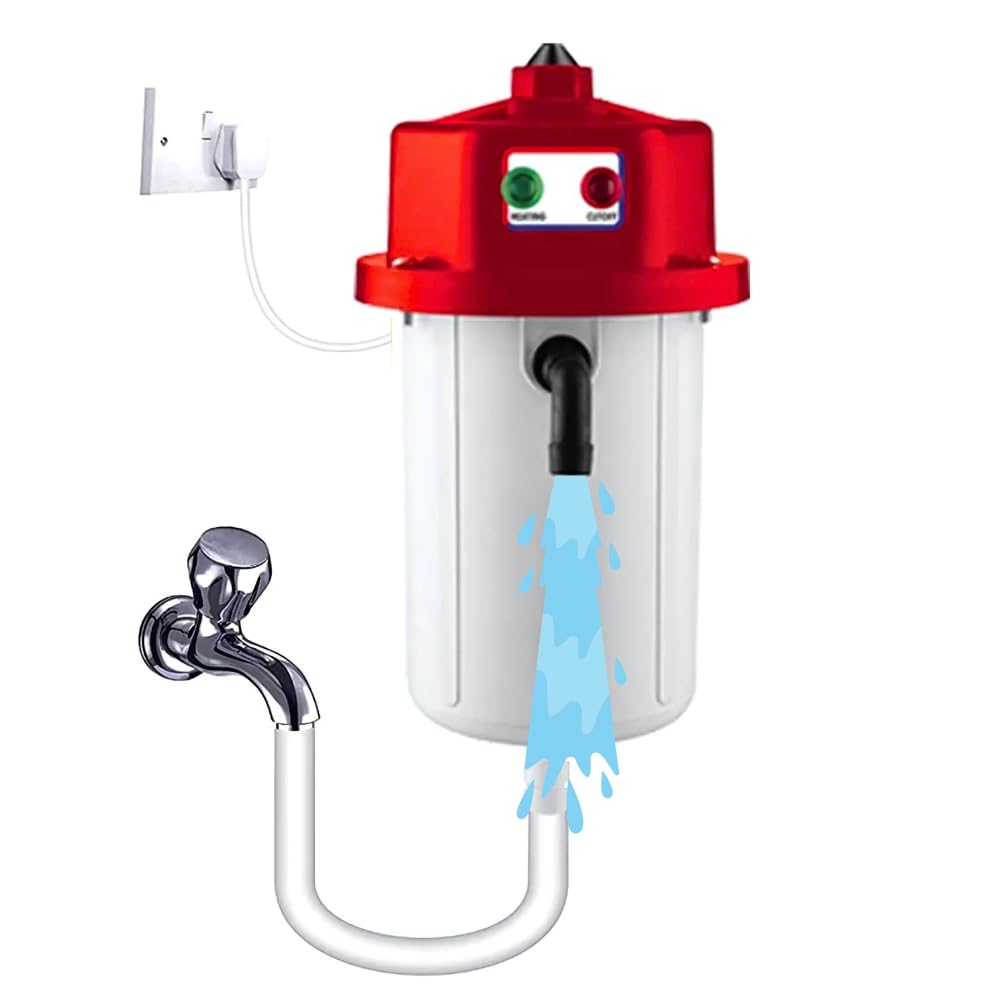 Lapras 𝟏𝟓 𝐘𝐞𝐚𝐫𝐬 𝐆𝐮𝐚𝐫𝐚𝐧𝐭𝐞𝐞 1.0 Ltrs Portable Mini Instant Electric Water Geyser with 3000W Fast Heating, Shockproof ABS Body, Energy Efficient Compact Water Heater for Kitchen-image-47
