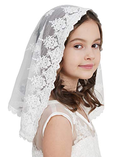Girls Mantilla Veils Church Mass Veil First Commnion Veils V61