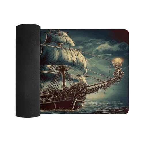 Mouse Pad Grande de Goma Antideslizante Estilo Nautical Vintage miniatura 3