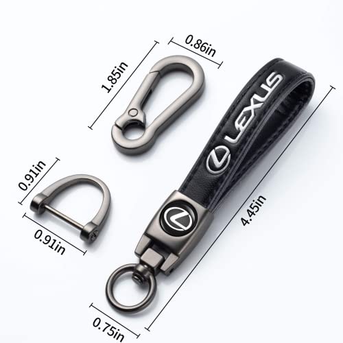 Image of for Lexus Keychain, Car Keychains Suitable for Lexus GS NX RX GX RC ES UX LX LS, Key Chain Keyring with Logo With Unisex Car Accessories,Family Present Brown