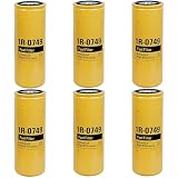 6PCS 1R-0749 Fuel Filter Compatible with Caterpillar CAT Excavator 330D 336D 3000 3176 3176B 3176C