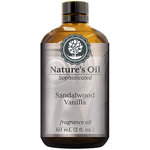 Sandalwood Vanilla Fragrance Oil (60ml) For Cologne, Beard Oil, Diffusers, Soap Making, Candles, Lotion, Home Scents, Linen Spray, Bath Bombs Cover