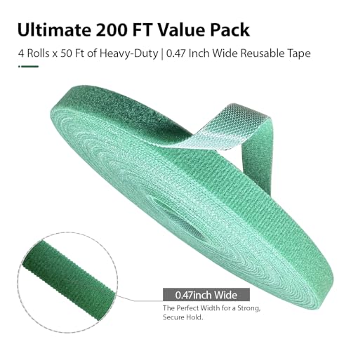 4 rolls de cintas ajustables para plantas de jardín miniatura 4