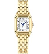 Amazon.com: Small Gold Watches for Women, Vintage Roman Dial  display picture 1