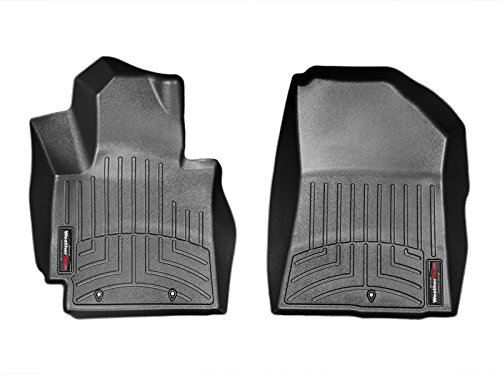 WeatherTech Custom Fit FloorLiners for Kia Soul - 1st Row (446011), Black