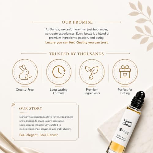 ELANIXIR Inspired Perfume Vanilla Choco 6ml Attar Roll On - Image 6