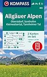 KOMPASS Wanderkarten-Set 003 Allgäuer Alpen, Oberstdorf, Sonthofen, Kleinwalsertal, Tannheimer Tal...