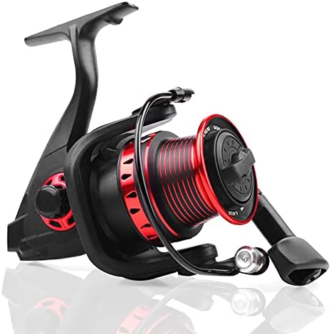 Fishing Reels, Ultralight Carbon Fiber Deep Sea Spinning Reel, 5.2:1High Speed Gear Ratio Saltwater Spinning Reel, 12+1 Shielded BB Open Face Fly Big Ice Fishing Spinning Reels Freshwater