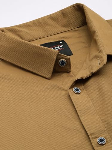 Image of Majestic Man Comfort Slim Fit Solid Pure Cotton Self Design Casual Shirt