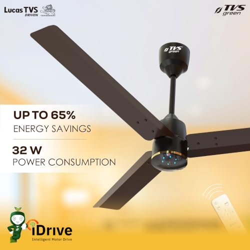 Image of Aerostar 1200MM BLDC Ceiling Fan with Remote | 5 Star | iDrive Technology | Powerful Breeze | LED Speed Indicator | Sleek Design | Energy Saving | 3 Year Warranty | Rusty Copper