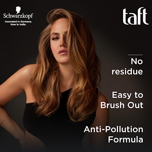 Image of Schwarzkopf TAFT Shine Hair Spray For Shinner Hair With Diamond Luminizer Formula Hold 4, Lasts 24Hr+ Protects From Wind And Humidity, No Stickiness, Easy To Brush Out, For Salon Like Finish - 250Ml