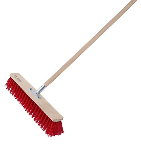 2 Stk. Straßenbesen Industriebesen Kehrbesen, wählbare Breiten (100 cm mit 150 cm Stiel)