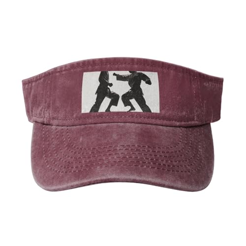peiyeety Gorra de béisbol de algodón con Visera Estampada de Artes Marciales de Taekwondo para Hombres y Mujeres, Color Negro