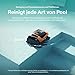 Beatbot (2026 Neu) Sora 30 Poolroboter Akku Boden und Wand, 25700 LPH Saugleistung, 3-Zonen-Reinigung, smartes Parken an der Wasseroberfläche, 5 Stunden Laufzeit, Filterkorb mit 5 L Kapazität, Orange