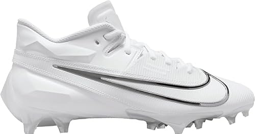 Nike Vapor Edge Elite 360 2 DA5457-100 White-Pure Platinum-Metallic Silver Men's Football Cleats 12 US