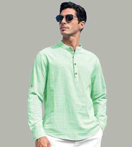 Image of Slim Fit Short Kurta for Men and Boys.(KRT BTN06, Navy Blue)