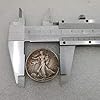 Ccyyy Moneta d'Argento Collezione di antiquariato estera degli Stati Uniti 1917 a metà Cento Dollaro d'Argento Ottone Argentato Monete d'Argento Copia Monete Commemorative #3