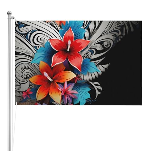 Drapeaux 122 x 183 cm double face en polyester 200D robuste pour une décoration extérieure durable