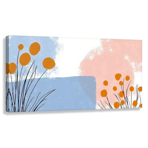 Novup Abstract Wall Art Gentle Blooms Canvas Print Decor Pictures