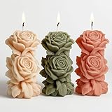 Succulent Flower Silicone Wave Spiral Candle Mold - Silicone Resin Casting Molds for Candle & Resin & Soap Craft Supplies