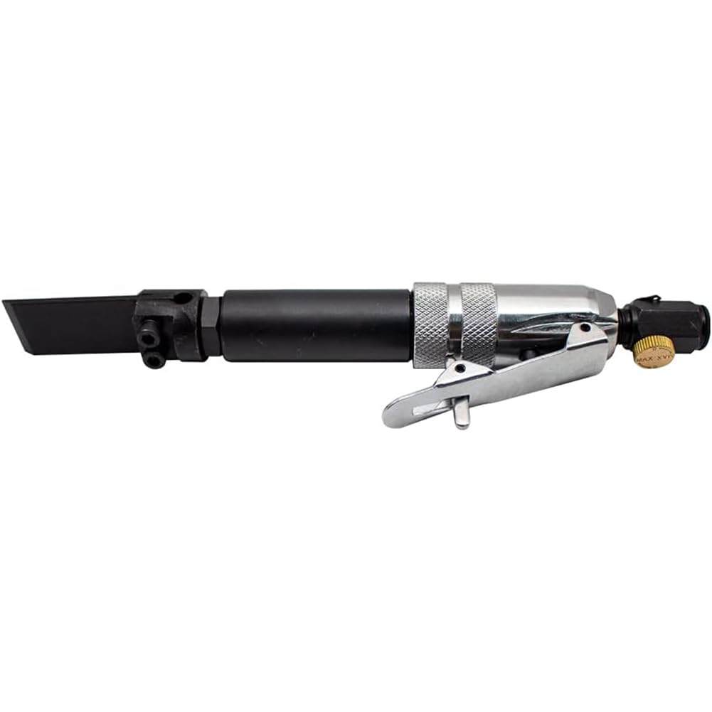Gertrude 3500 RPM Mini Cincel De Pala con Cuchilla De Aire, Juego De Cinceles Y Rascadores Neumáticos, Herramienta Industrial para Soldadura, Desbarbado Y Eliminación De Óxido Black,1