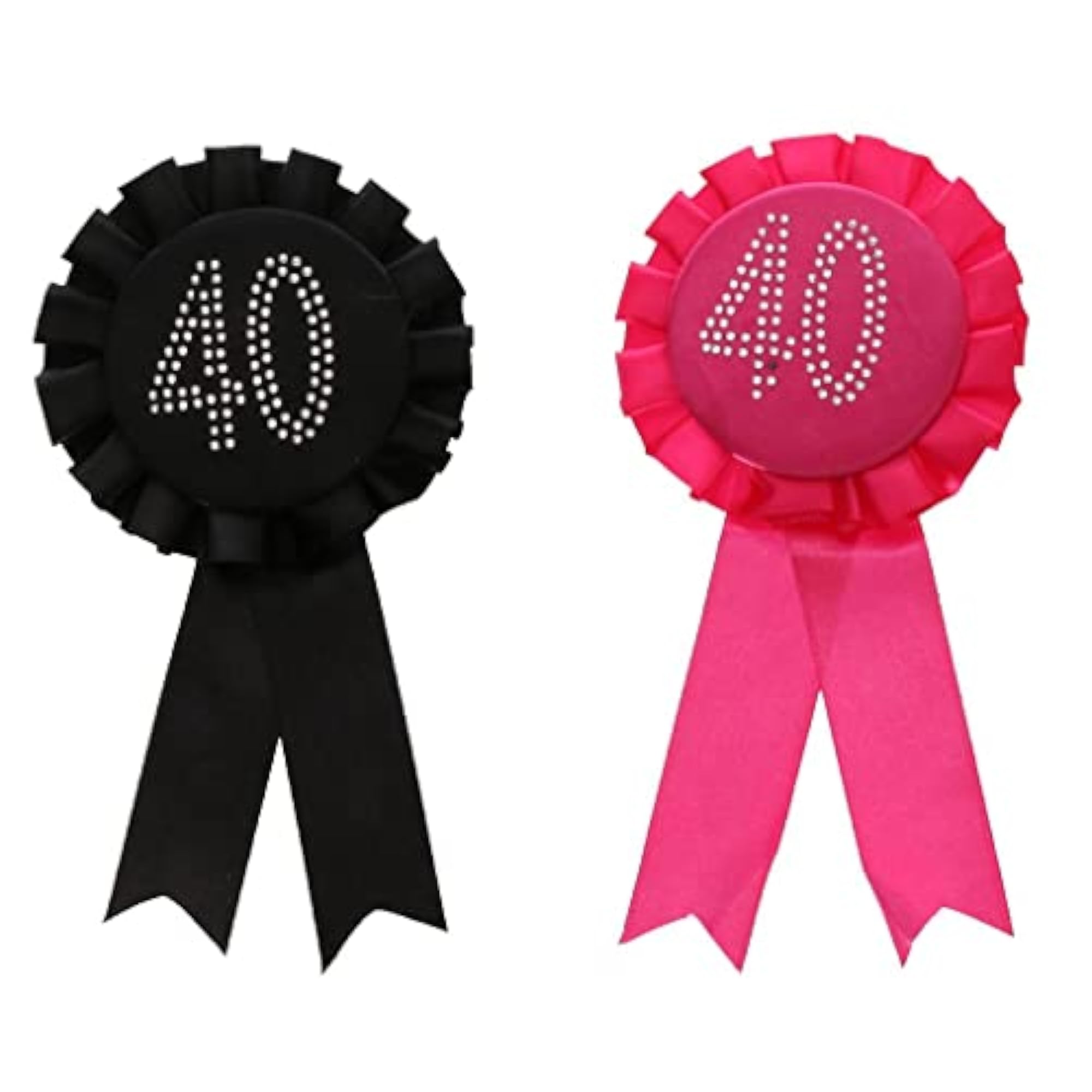 Glitter Award Ribbon Rosette Badge Brooch for Parties