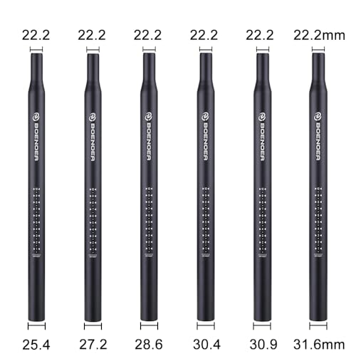 Boenoea BIKE SEAT TUBE-27.2 Seatpost, Bicycle Seat Post 25.4 27.2 28.6 30.4 30.9 31.6 400Mm Length Aluminum Alloy Bicycle Seat Tube thumb #4