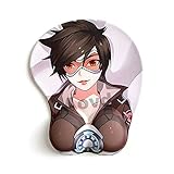 Tracer Lena Oxton Overwatch Anime Mouse Pads with Wrist Rest Gaming 3D Non Slip Computer Mousepad...