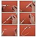 10 PCS Long Needle Threader Pulling Hook Tool 7.87 Inch Needle Threaders for Embroidery Floss Stitching Craft Tool Bead Tools for Punch Needles Hair Extensions Cross Stitchs DIY Sewing Craft Works