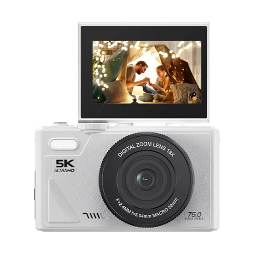 Appareil photo de vlogging 5K avec écran rabattable pour réussir vos vidéos