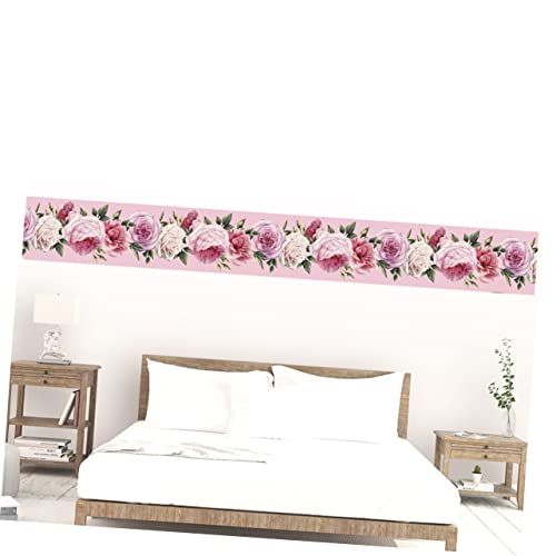 Veemoon 2 Peças De Papel De Parede Floral Borda Autoadesiva Decalque De Borda Decorações De Plantas