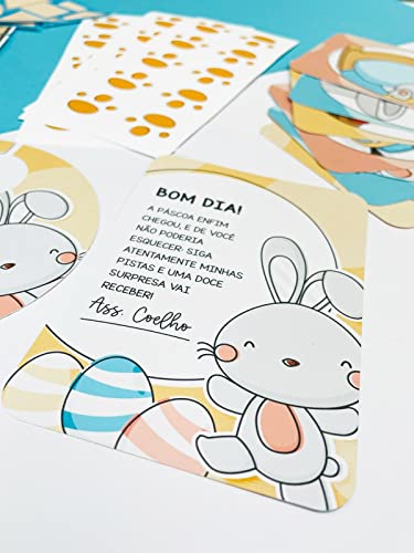 Caça Aos Ovos Páscoa 30 Pegadas (Pistas Escritas)