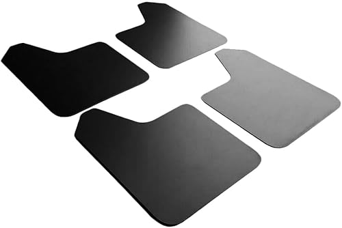 Miniatura 7 de Guardabarros universales para automóvil, 4 unidades de protección contra sedimentos delanteros y traseros (rojo/negro)