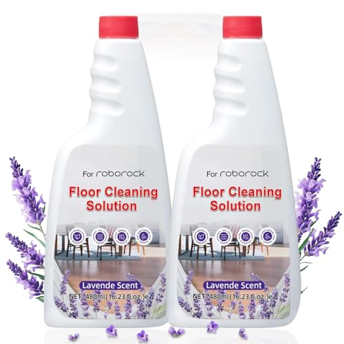 2-Pack Multi-Surface Floor Cleaning Solution Compatible with Roborock Q5 Q7 Q8 S7 S8 Qrevo Series Robot Vacuum Mop Eco-Safe Floor Cleaner for Wet Dry Vacuum & Mopping Pet & Kid Friendly Lavender