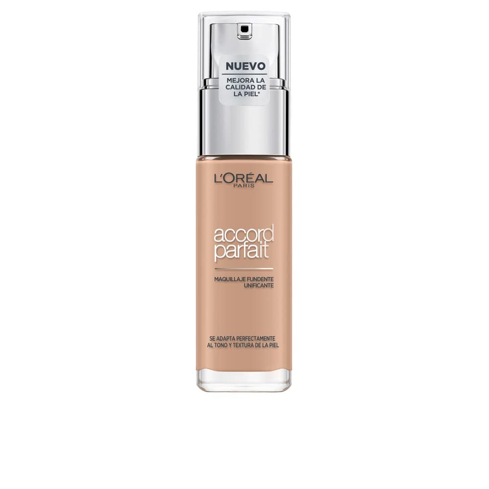 New L’oréal Paris Make-Up Designer Accord Parfait - 3.R/3.C Rose - Foundation Foundation Foundation Liquid Dispenser Bottle - ( Beige