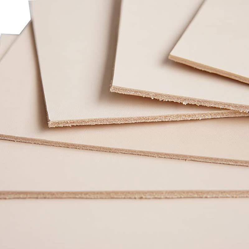 Material de Cuero de Vaca Genuino 3,5mm de Espesor Cuero curtido Vegetal Tira de Piezas de Grano Completo para Manualidades de Arte Hecho a Mano DIY