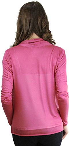Image of ToBeInStyle Womens Open Front Long Sleeve Lightweight Asymmetrical Draped Cardigan with Side Pockets