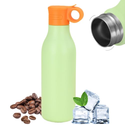 Botella de Agua Acero Inoxidable | Taza Café Viaje | 304 Acero Inoxidable A Prueba Fugas con Gran Capacidad
