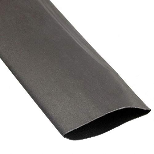 F22111/2 BK070 Heat Shrink Tubing, 38.1 mm, 1.5", 21, Black, 6", 152