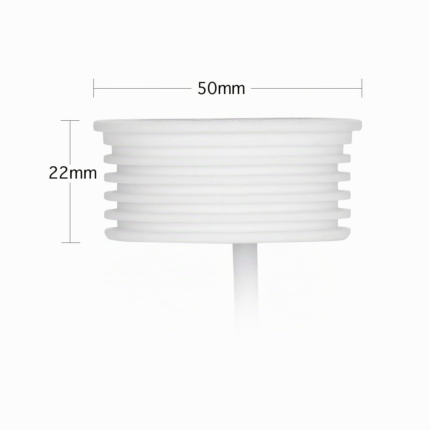HCFEI 10x LED Lampadina 5W 38° per Faretto da Incasso, ultrapiatto ø50x22mm, dimmerabile, bianco caldo 3000K 230V, sostituisce la Lampadina GU10 MR16