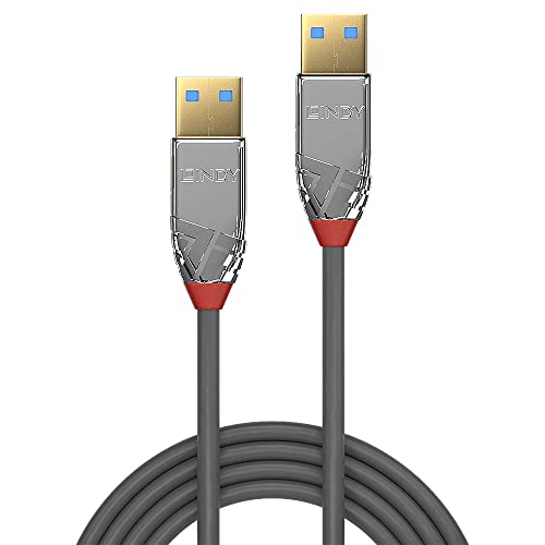 Lindy 36628 3m USB A USB A Male Grey USB cable - USB Cables (3 m, USB A, USB A, 3.0 (3.1 Gen 1), 5000 Mbit/s, Grey) - Image 3
