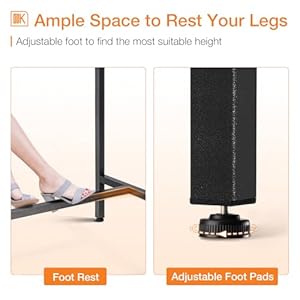 ODK 63 inch Bar Table, Bar Height Pub Table, Counter Height Bar Table, Rectangular High Top Kitchen & Dining Counter Tables with Sturdy Legs & Easy-to-Clean Top, Indoor use, Rustic Brown ODK 63 inch Bar Table Bar Height Pub Table Counter Height Bar Table Rectangular High Top Kitchen Dining Counter Tables with Sturdy Legs Easy to Clean Top Indoor use Rustic Brown