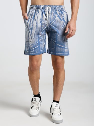 Image of Vogaan Men's Cotton Short Sleeve Tracksuit Summer T Shirt & Shorts Set with 2 Pockets || Casual Co-ord Sets