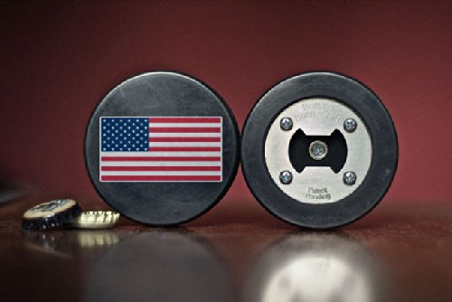 The PuckOpener - Hockey Puck Bottle Opener - American Flag