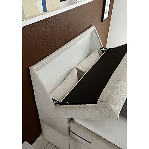 Lomadox-Boxspringbett-120x200-cm-Hotelbett-Einzelbett-Jugendbett-anthrazit-elektr-verstellbar-Kopfteil-aufklappbar-7-Zonen-Taschenfederkern-Matratze-H2-Visco-Topper