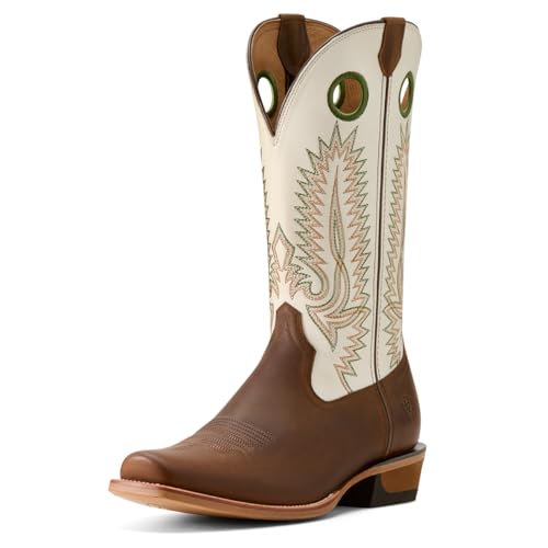 Image of ARIAT Men's Southland Cowboy Boot, Distressed Brown /Crema, 8 Wide